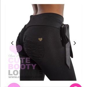 Cute Booty Lounge- Blackout Stretch Booty leggings